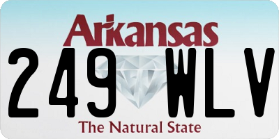 AR license plate 249WLV
