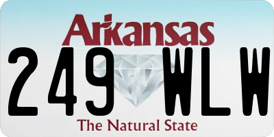 AR license plate 249WLW