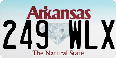 AR license plate 249WLX