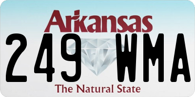 AR license plate 249WMA