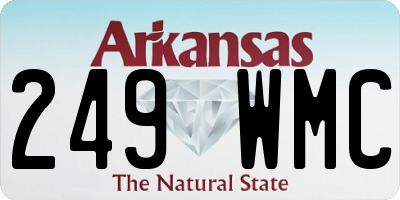 AR license plate 249WMC