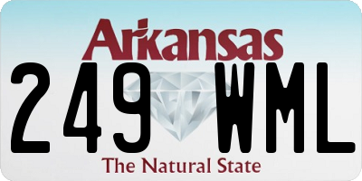AR license plate 249WML