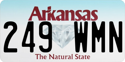 AR license plate 249WMN