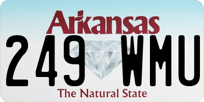 AR license plate 249WMU