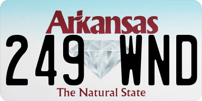 AR license plate 249WND
