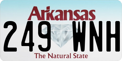 AR license plate 249WNH