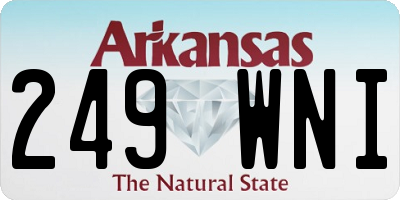 AR license plate 249WNI