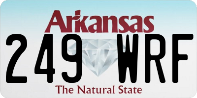 AR license plate 249WRF
