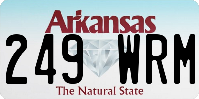 AR license plate 249WRM