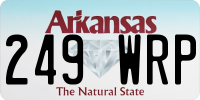 AR license plate 249WRP