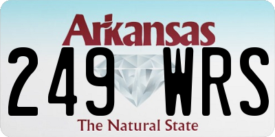 AR license plate 249WRS