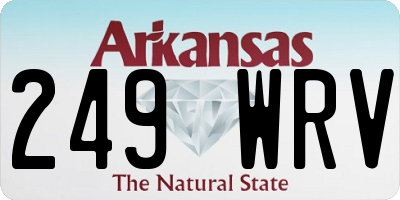AR license plate 249WRV