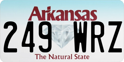 AR license plate 249WRZ
