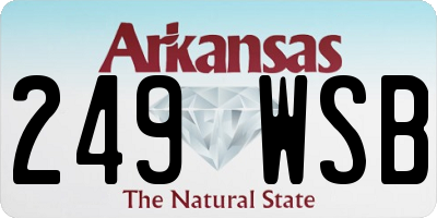 AR license plate 249WSB