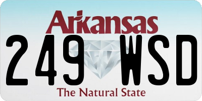 AR license plate 249WSD