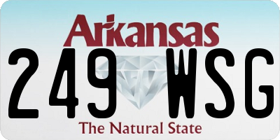 AR license plate 249WSG