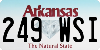 AR license plate 249WSI