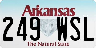 AR license plate 249WSL