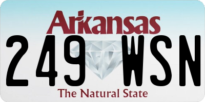 AR license plate 249WSN