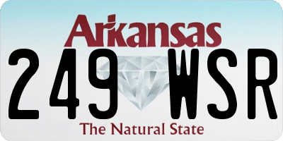 AR license plate 249WSR