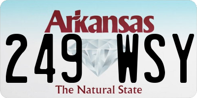 AR license plate 249WSY
