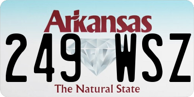 AR license plate 249WSZ