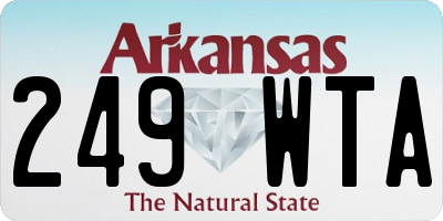 AR license plate 249WTA