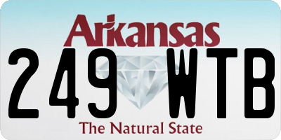 AR license plate 249WTB