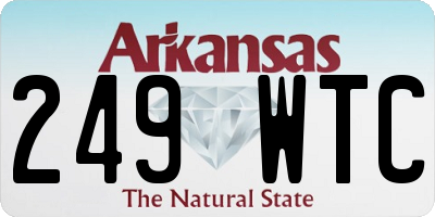 AR license plate 249WTC