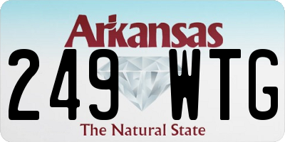 AR license plate 249WTG