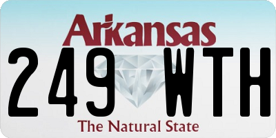AR license plate 249WTH