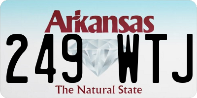 AR license plate 249WTJ