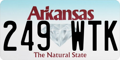 AR license plate 249WTK