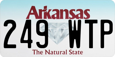 AR license plate 249WTP