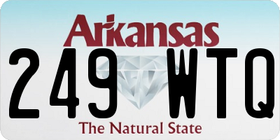 AR license plate 249WTQ