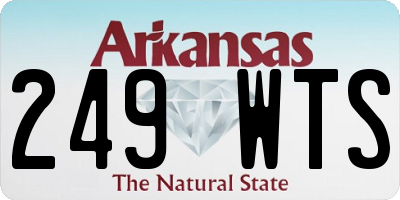 AR license plate 249WTS
