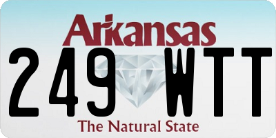 AR license plate 249WTT