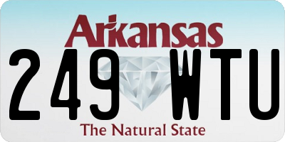 AR license plate 249WTU