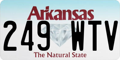 AR license plate 249WTV