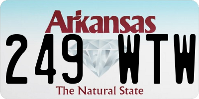 AR license plate 249WTW