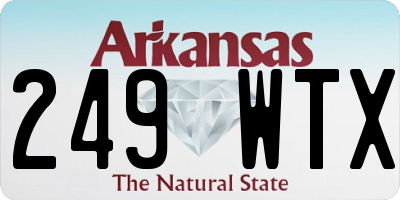 AR license plate 249WTX