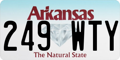 AR license plate 249WTY