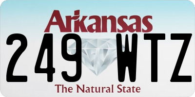 AR license plate 249WTZ