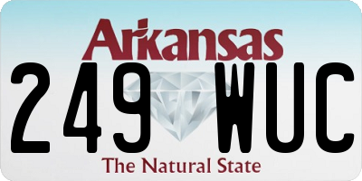 AR license plate 249WUC