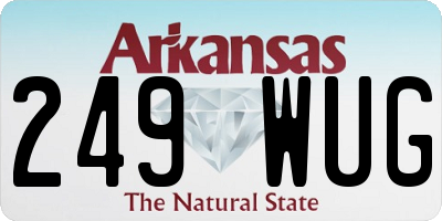 AR license plate 249WUG
