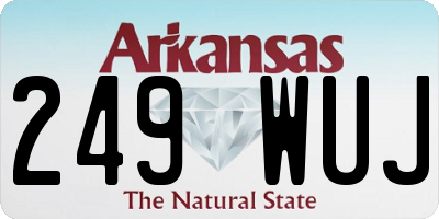 AR license plate 249WUJ