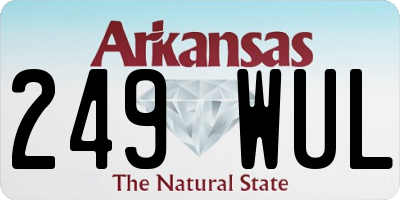 AR license plate 249WUL