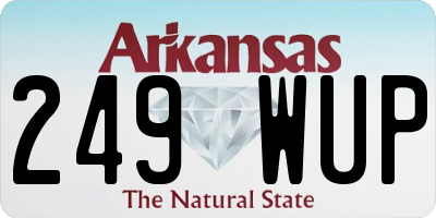 AR license plate 249WUP