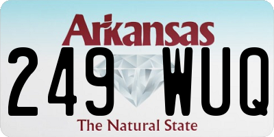 AR license plate 249WUQ