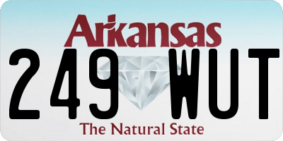 AR license plate 249WUT